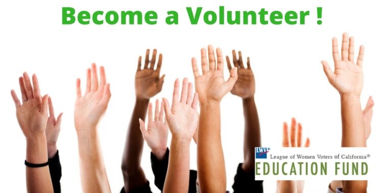 volunteer, community, League of Women Voters of California Education Fund, civiced, activism, local, elections